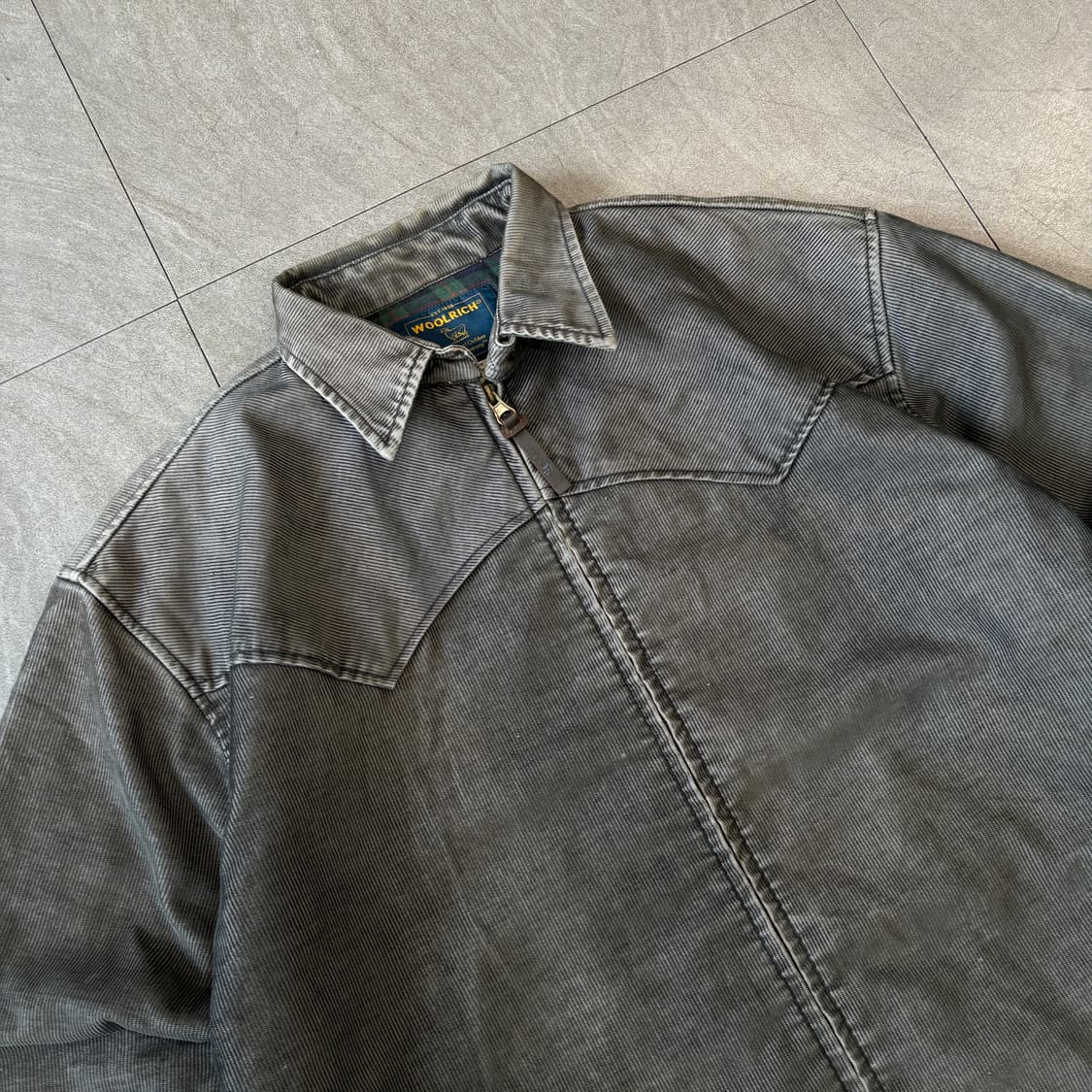 울리치 그레이 코듀로이 썬페이딩 자켓 상품이미지2