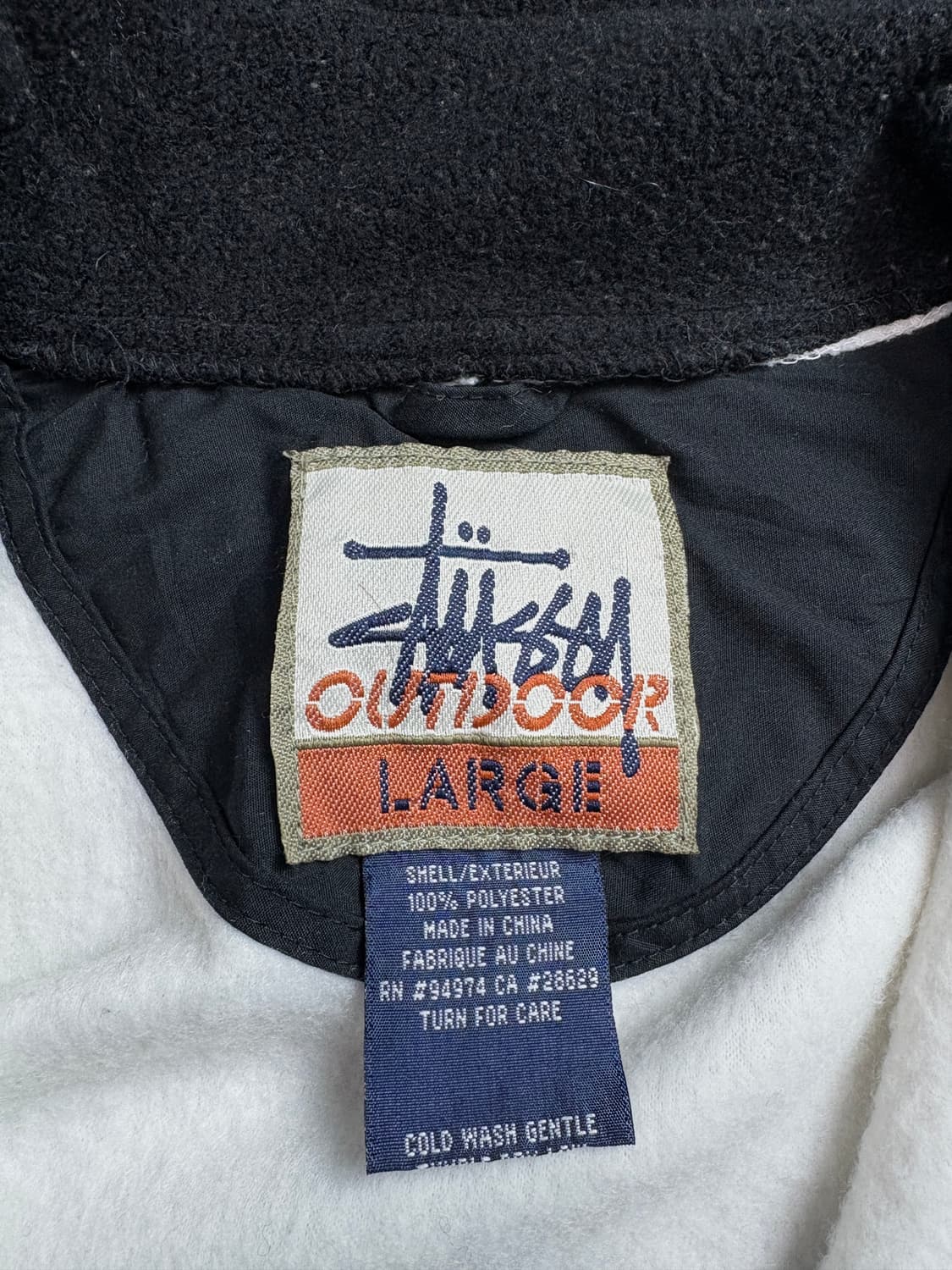 00s 스투시 올드스쿨 쉐르파 플리스 자켓 네추럴 2245 상품이미지4