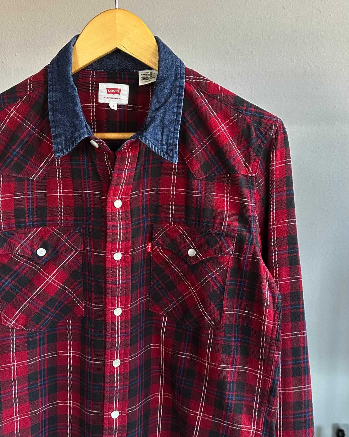 [S]리바이스 Levi's 타탄 체크 웨스턴 셔츠 상품이미지3