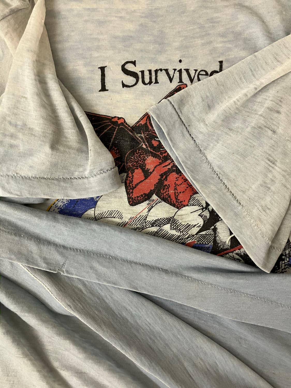 90s distressed trashed devil tee 상품이미지3