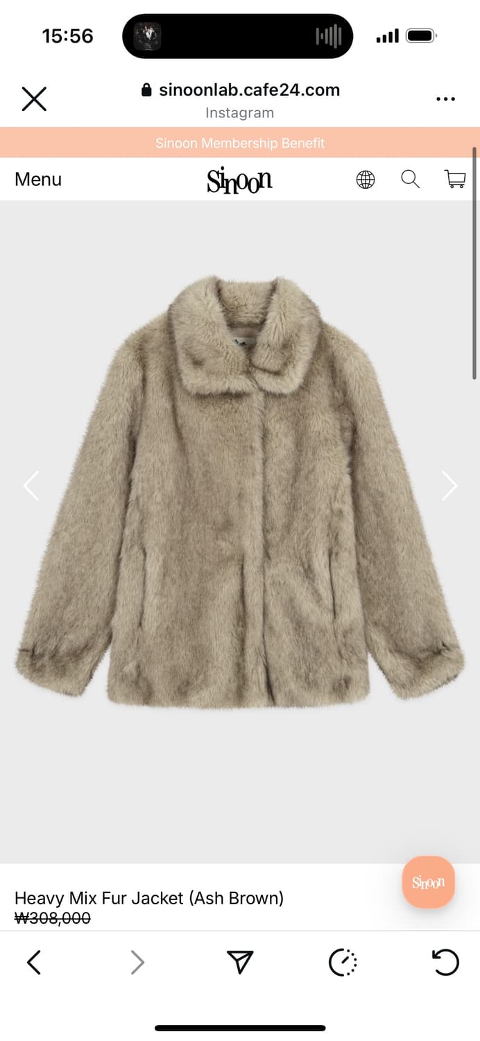 Sinoon faux fur 쟈켓 상품이미지3