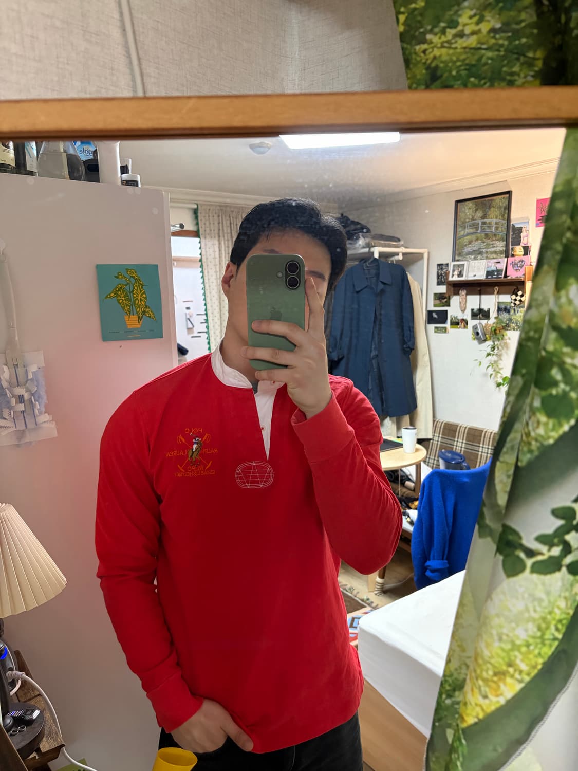 M) 폴로 랄프로렌 빅포니 럭비 티셔츠 차이나넥 상품이미지2