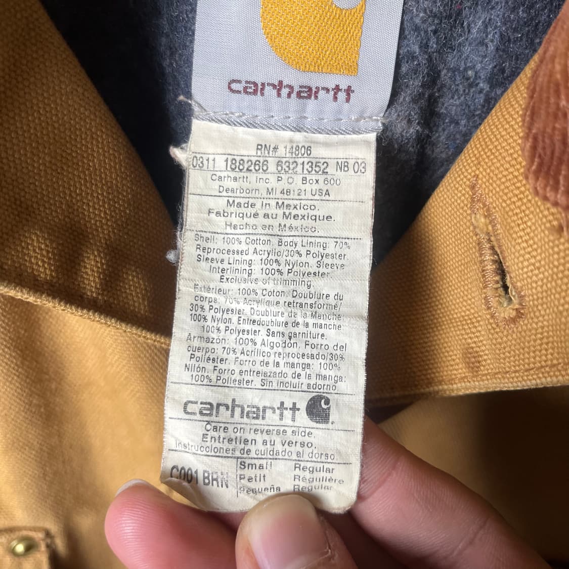 [Carhartt] 00's 칼하트 덕 캔버스 초어자켓 상품이미지6