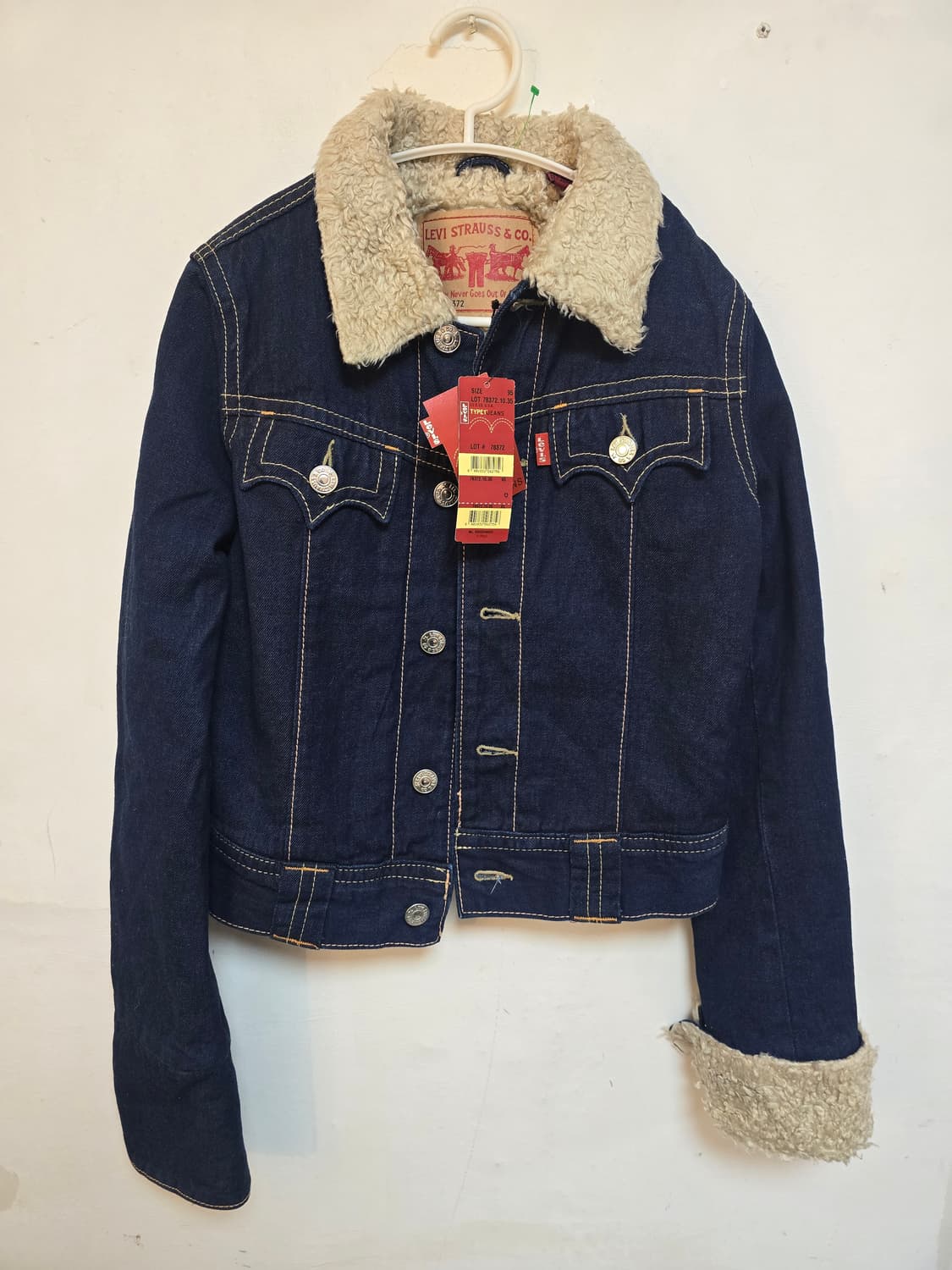 리바이스 여성 양털 데님 자켓 95 (새상품) 상품이미지1