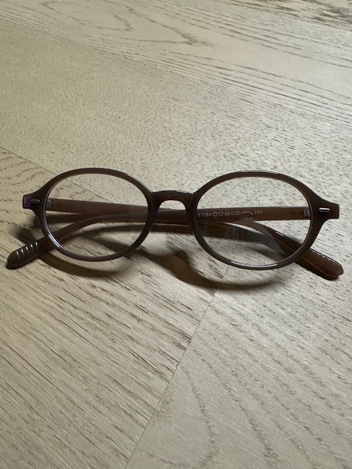 미우스타일 라운드 안경(브라운) 상품이미지2