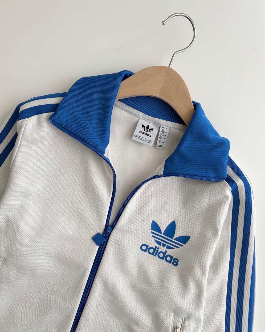 Adidas 아디다스 화이트/블루 컬러 트랙탑  상품이미지2