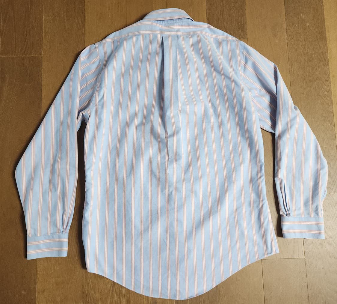 브룩스브라더스 리젠트핏 블루 핑크 옥스포드셔츠 상품이미지4