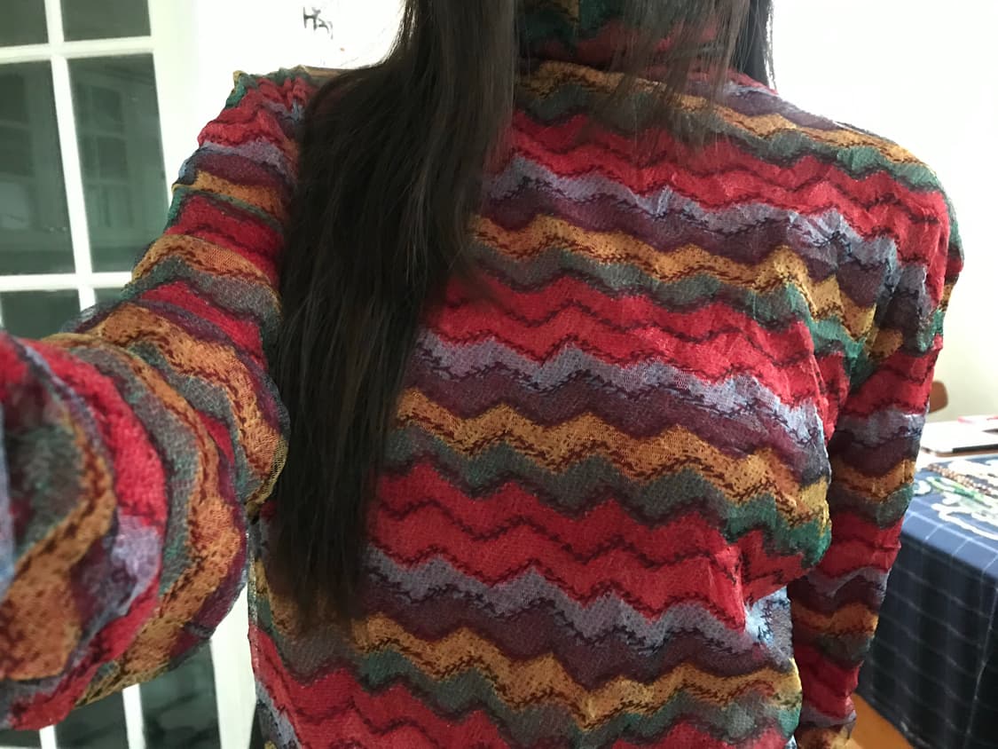 vintage turtle neck mash top 상품이미지2