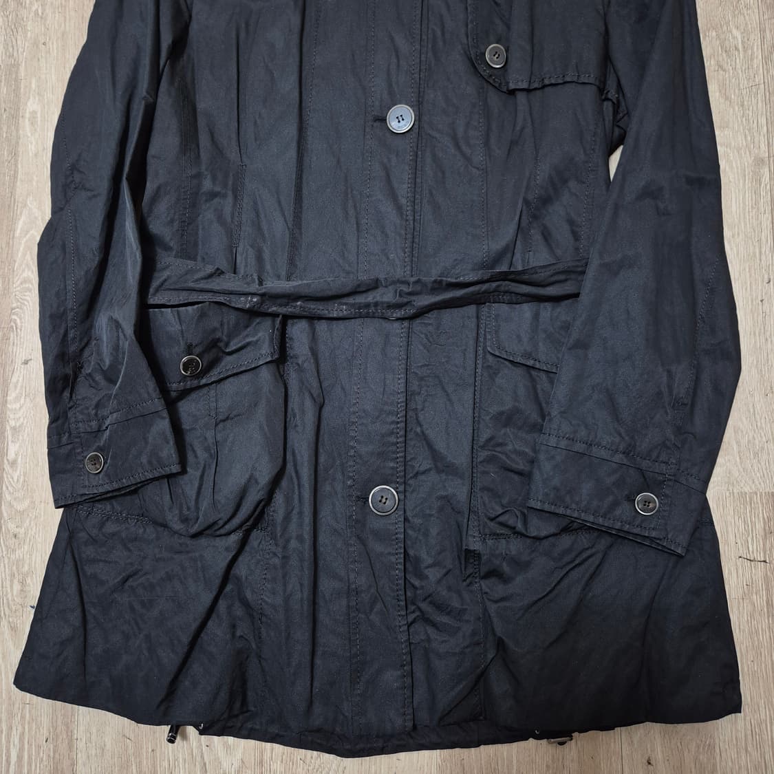 BCBG 비씨비지 여성 나일론 코튼 후드 트렌치코트 상품이미지3