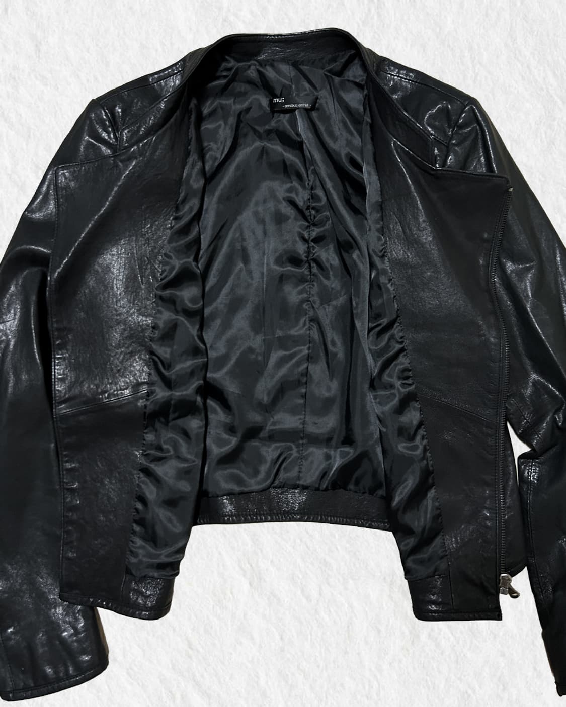 빈티지 사선 양가죽 자켓 상품이미지4