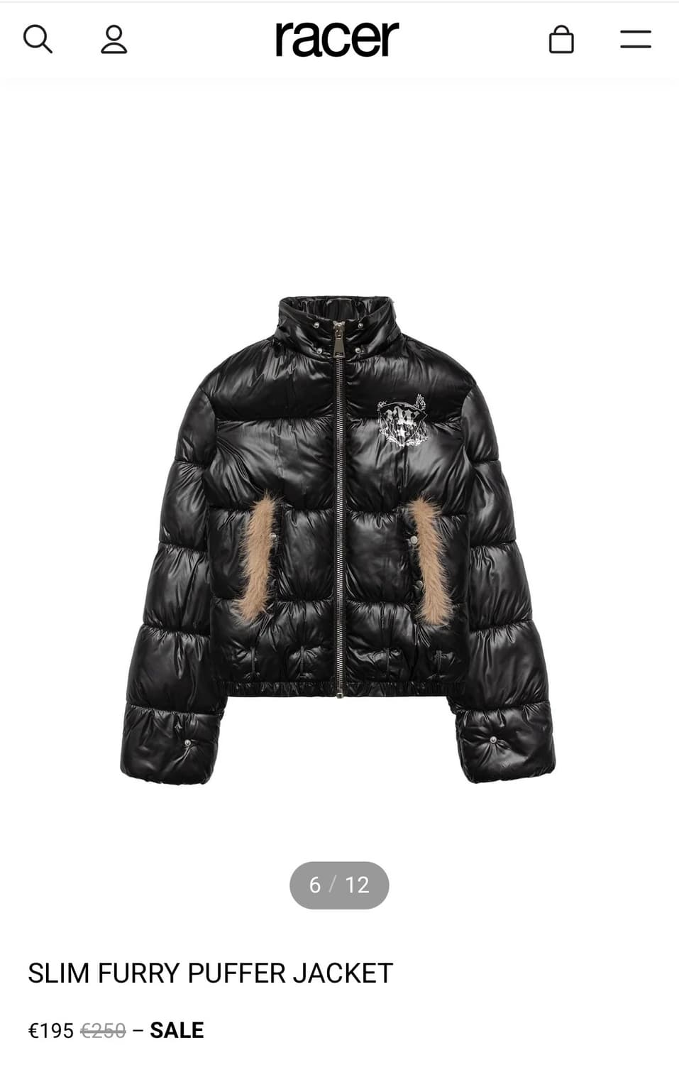 racerworldwide SLIM FURRY PUFFER JACKET 상품이미지2