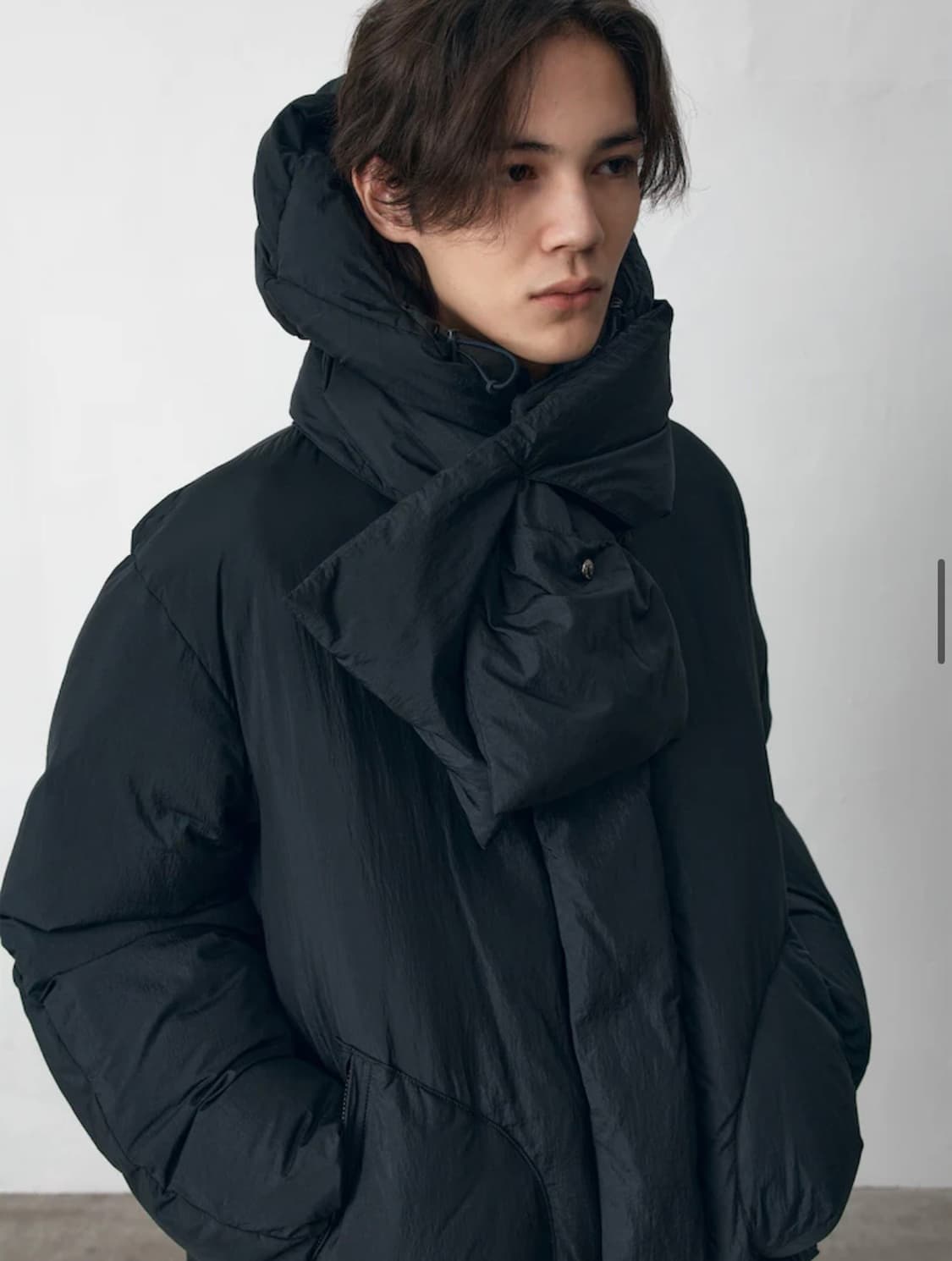 비이커 Muffler Down Puffer - Navy 상품이미지3