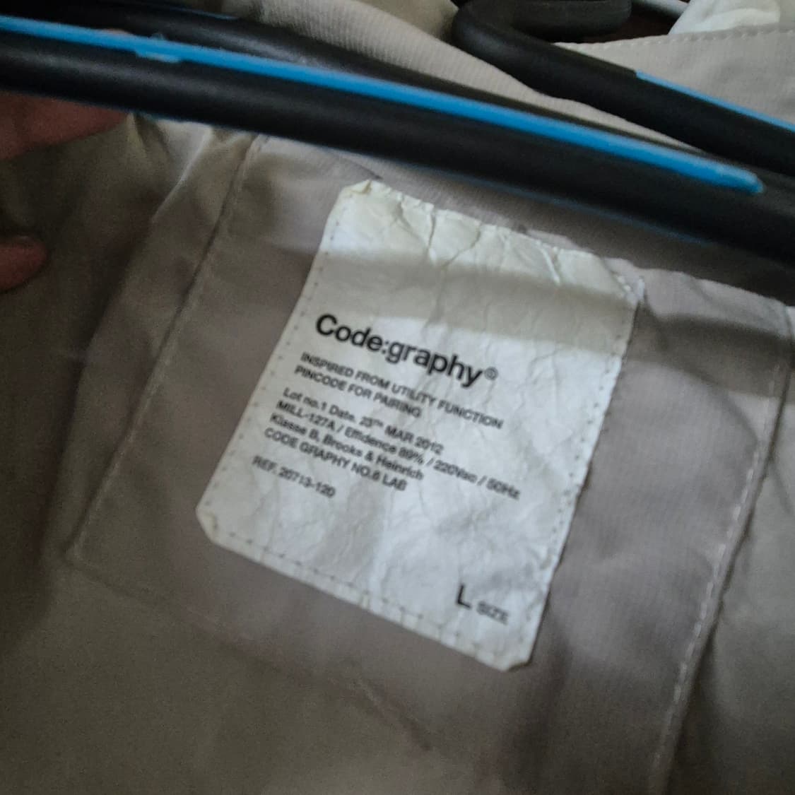 코드그라피 투웨이 바람막이 베이지 L 상품이미지4