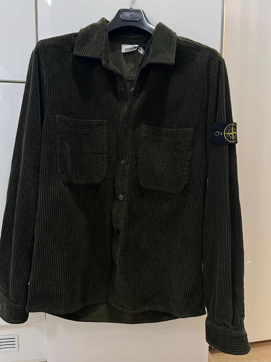 24fw 스톤아일랜드 카키 코듀로이자켓 L (새상품) 상품이미지1