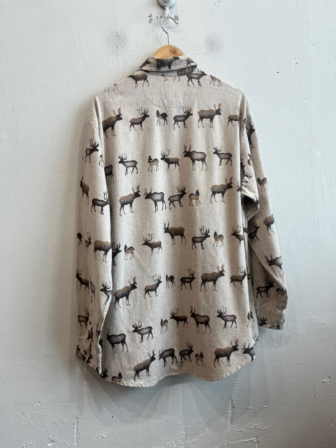 90~00s 울리치 순록 코튼 셔츠 Made in MEXICO 상품이미지5