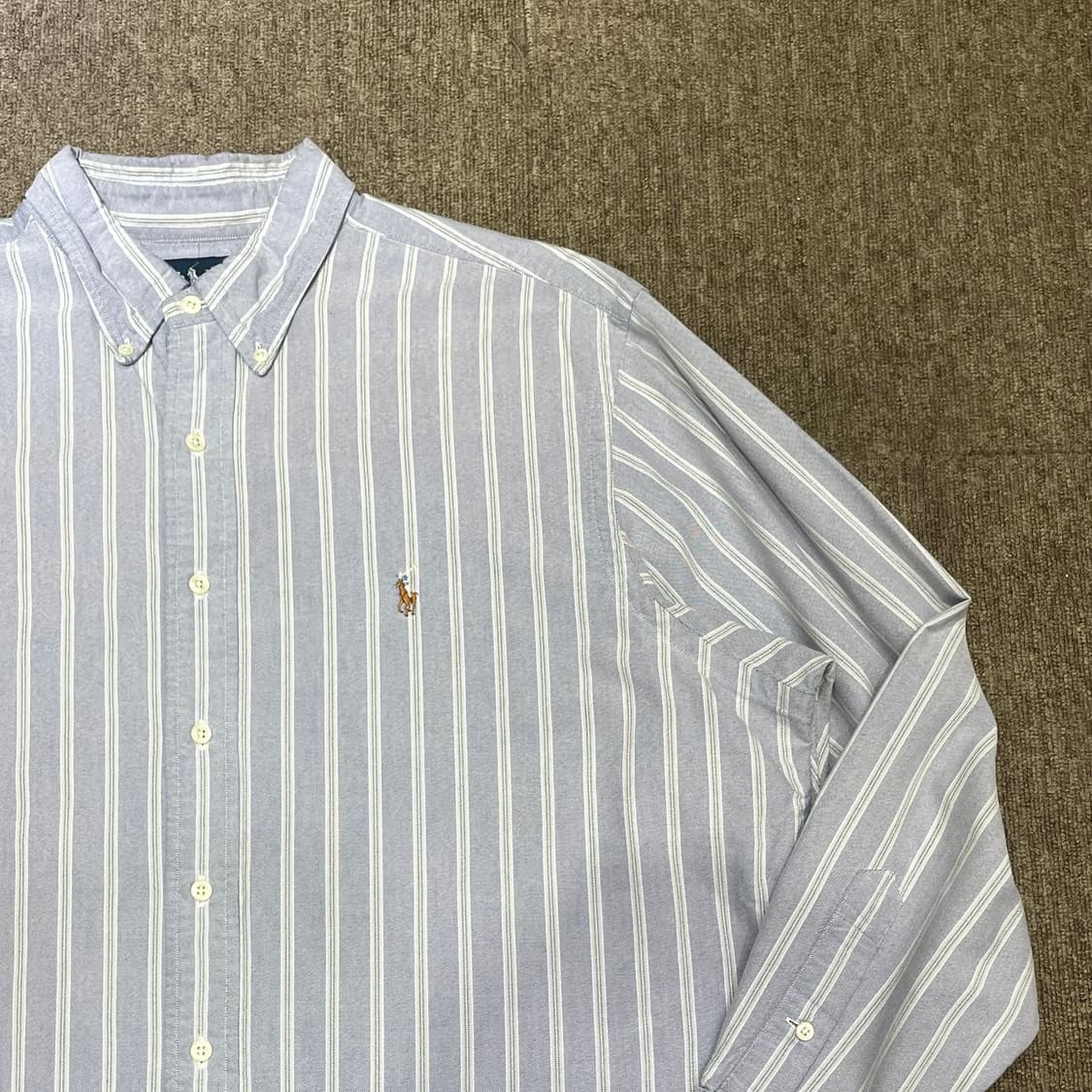 (17 1/2) POLO 폴로 랄프로렌 스트라이프 셔츠 클래식핏 상품이미지4