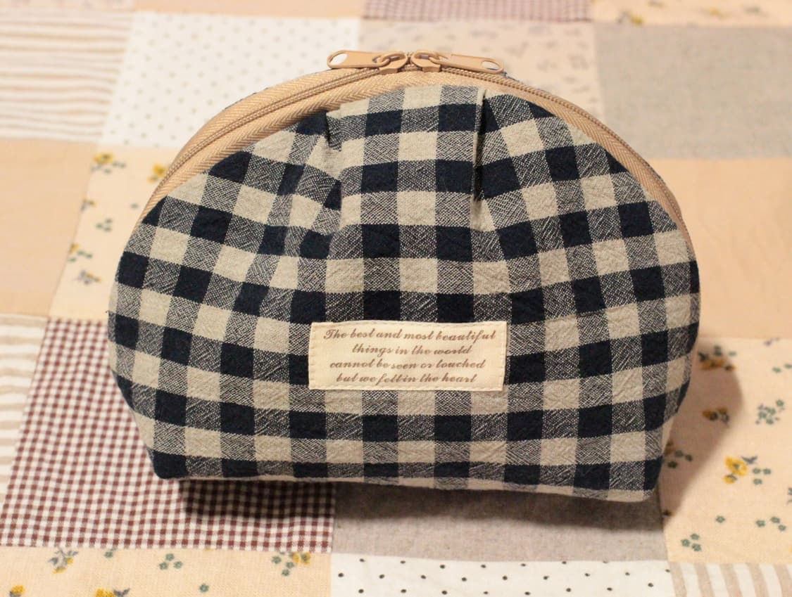 핸드메이드 핀턱 지퍼 파우치 상품이미지8