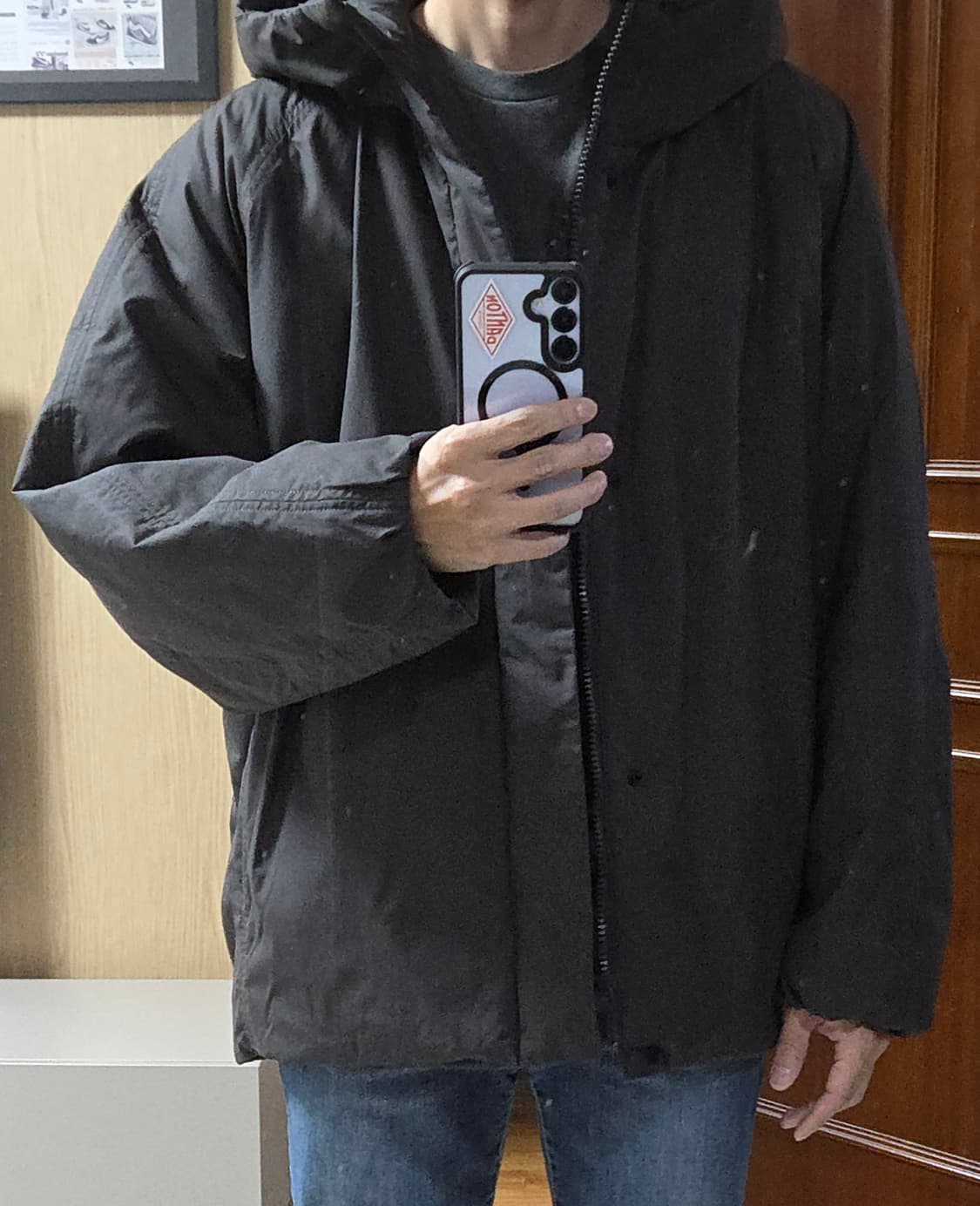 (착샷) 유니클로 U 퍼프테크 볼륨파카 르메르 상품이미지10