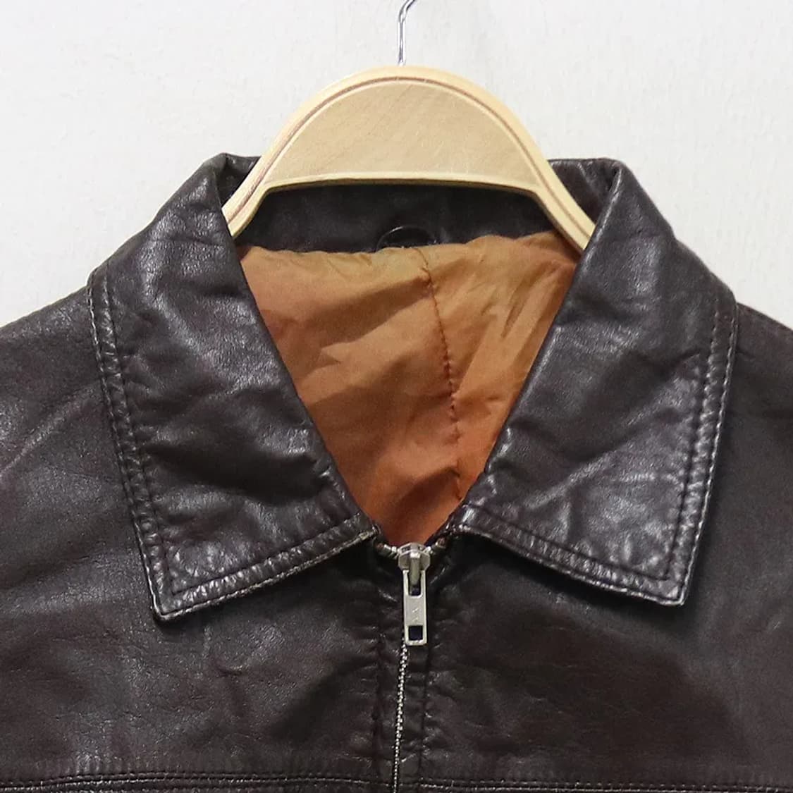 90'S ASROC 빈티지 브라운 소가죽자켓 60436 상품이미지3