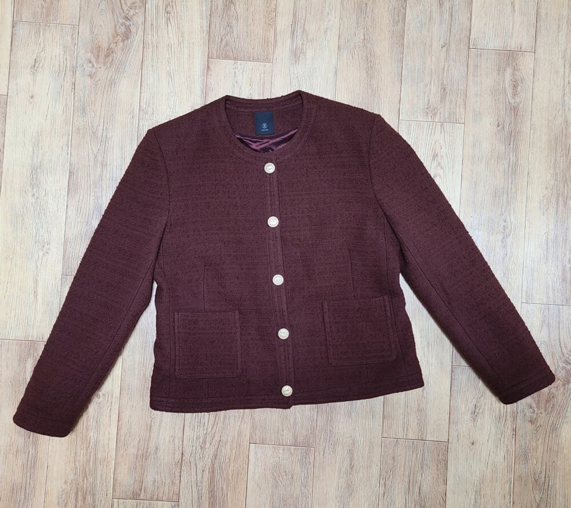 블러썸에이치컴퍼니(BLOSSOM) 노카라 트위드자켓 66 상품이미지1