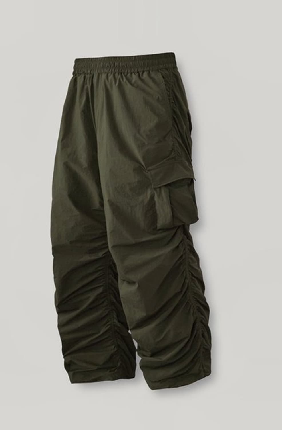 (엔하이픈정원착용) LAFUDGESTORE 와이드셔링카고팬츠 올리브카키 상품이미지1