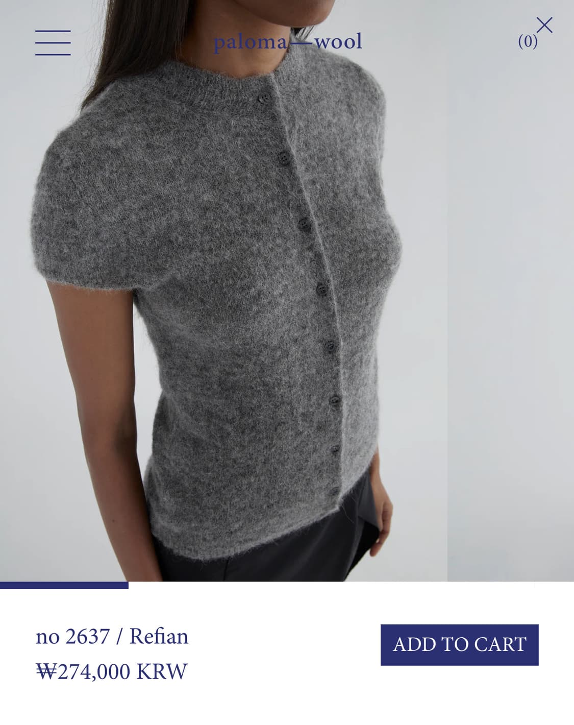 [S,M,L]팔로마울 Refian 반팔 니트 상품이미지7