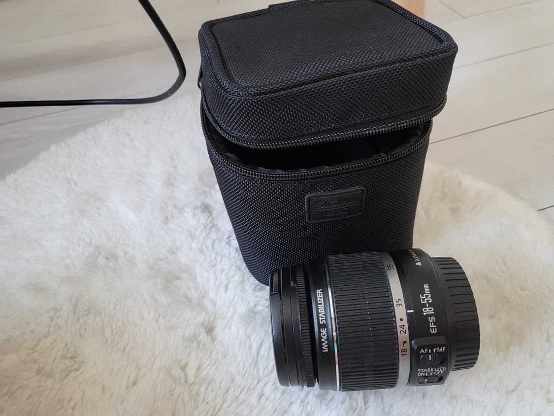(정품) 캐논 줌 렌즈 EF-S 18-55mm IS STM +필터+케이스 상품이미지1