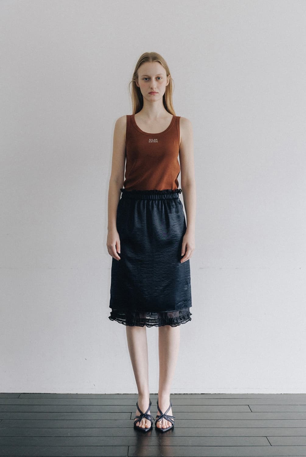아뜰리에 에디션 Sheer Frill Layered Skirt 상품이미지3