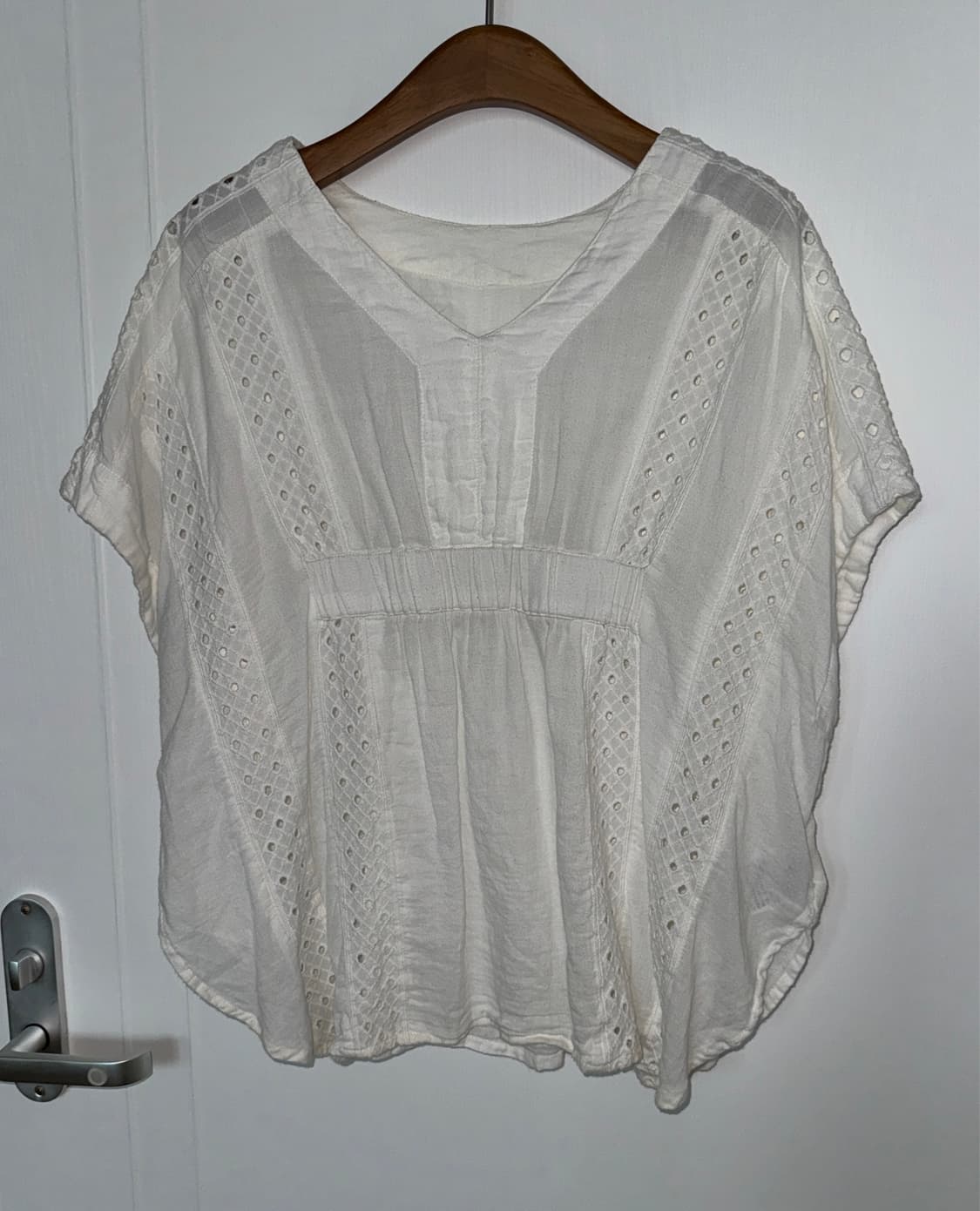Cotton Eyelet Dolman Blouse 상품이미지1