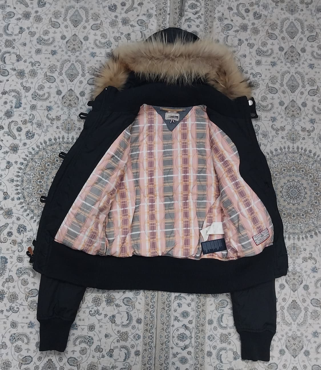 타미힐피거 퍼 후드 숏 패딩 (후드분리) (조끼분리) 상품이미지3