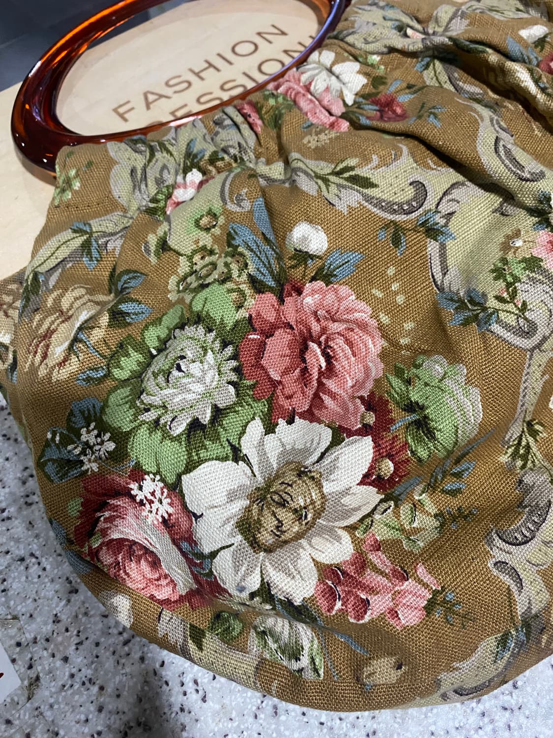 빈티지 패브릭 토드백 상품이미지2