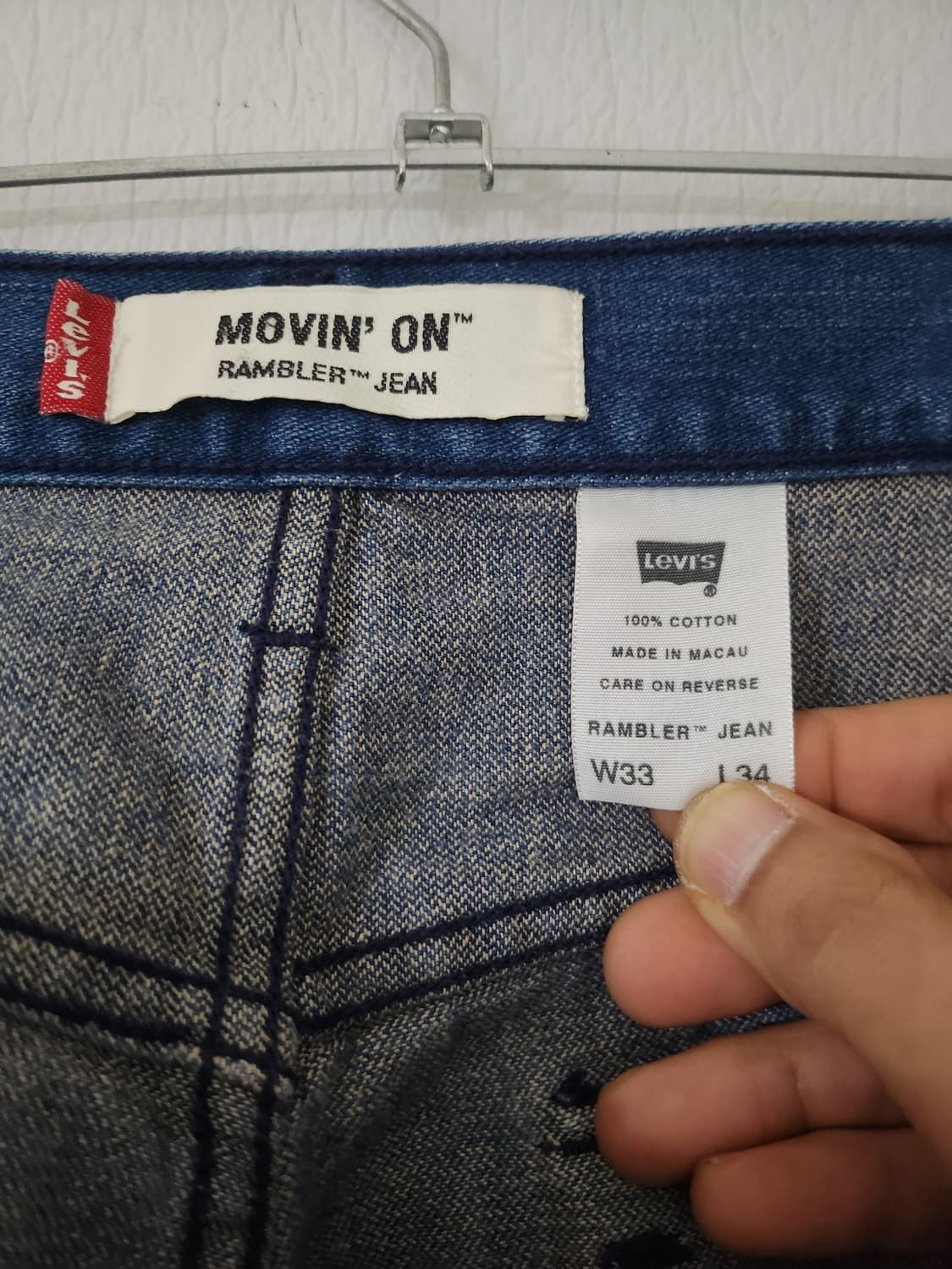 리바이스 무빙온 램블러 부츠컷 데님 팬츠 상품이미지3