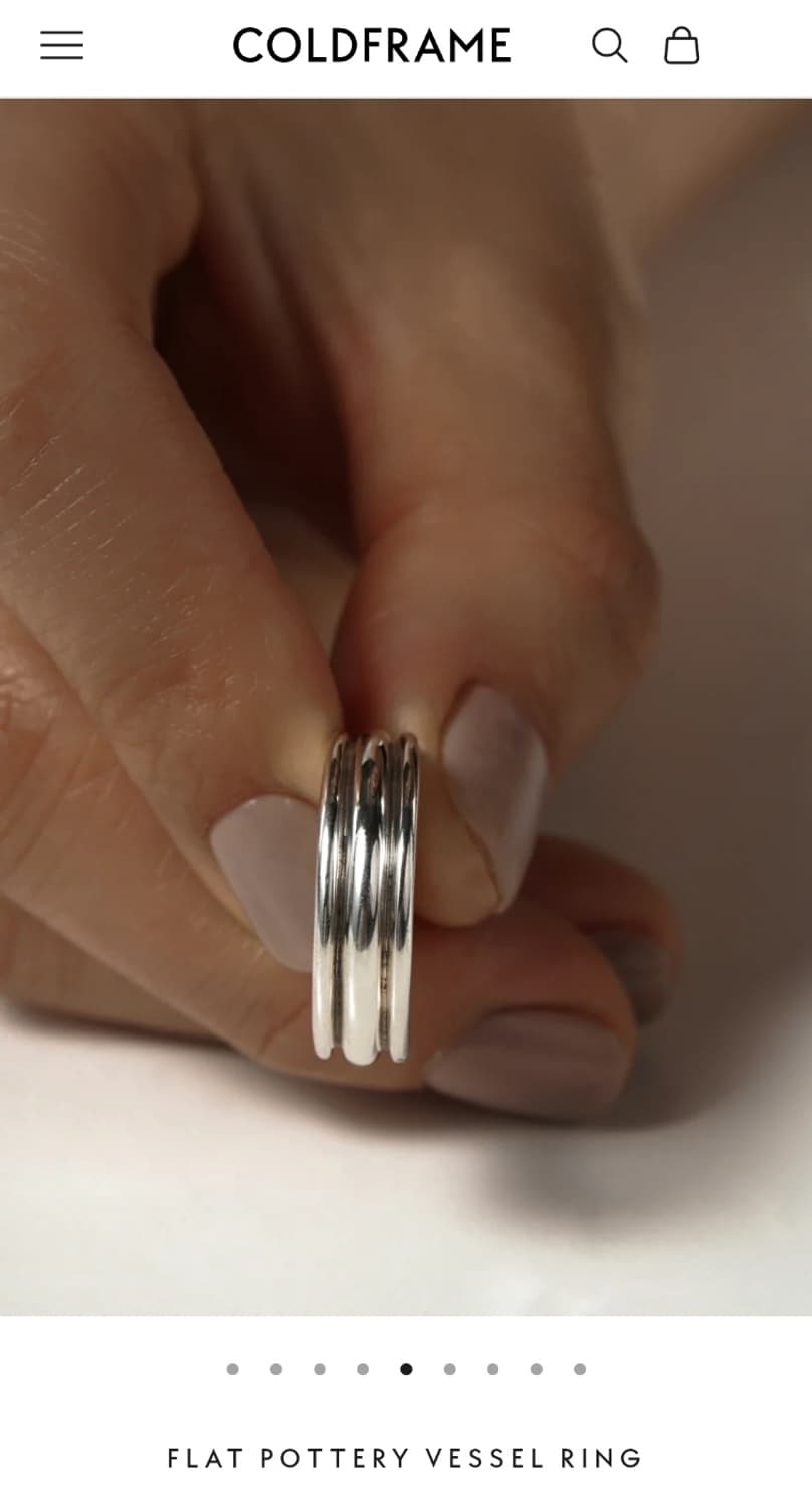 콜드프레임 Flat Pottery Vessel Ring 7호 상품이미지1