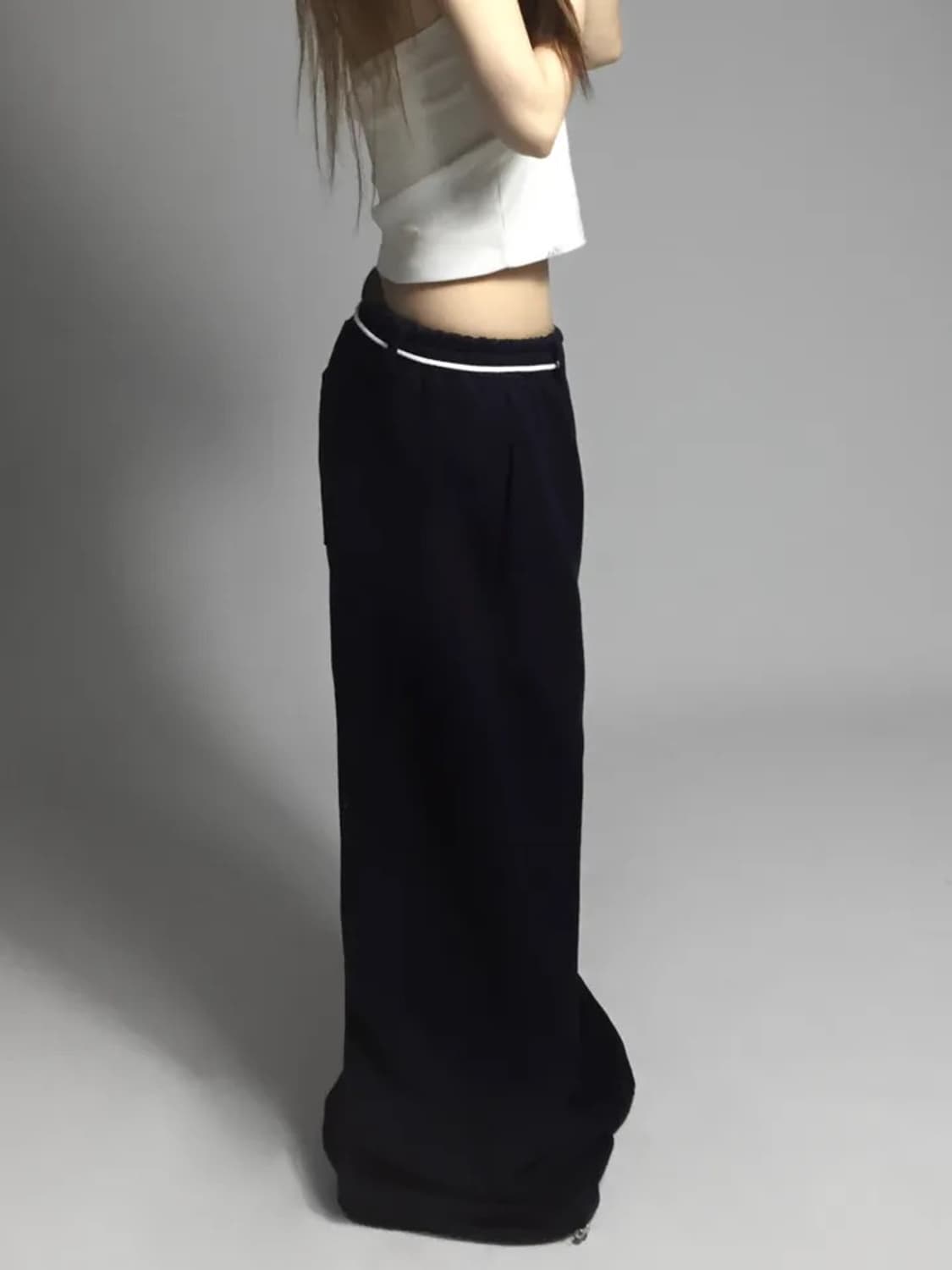 폴링업 스트링 와이드팬츠 새상품 상품이미지4