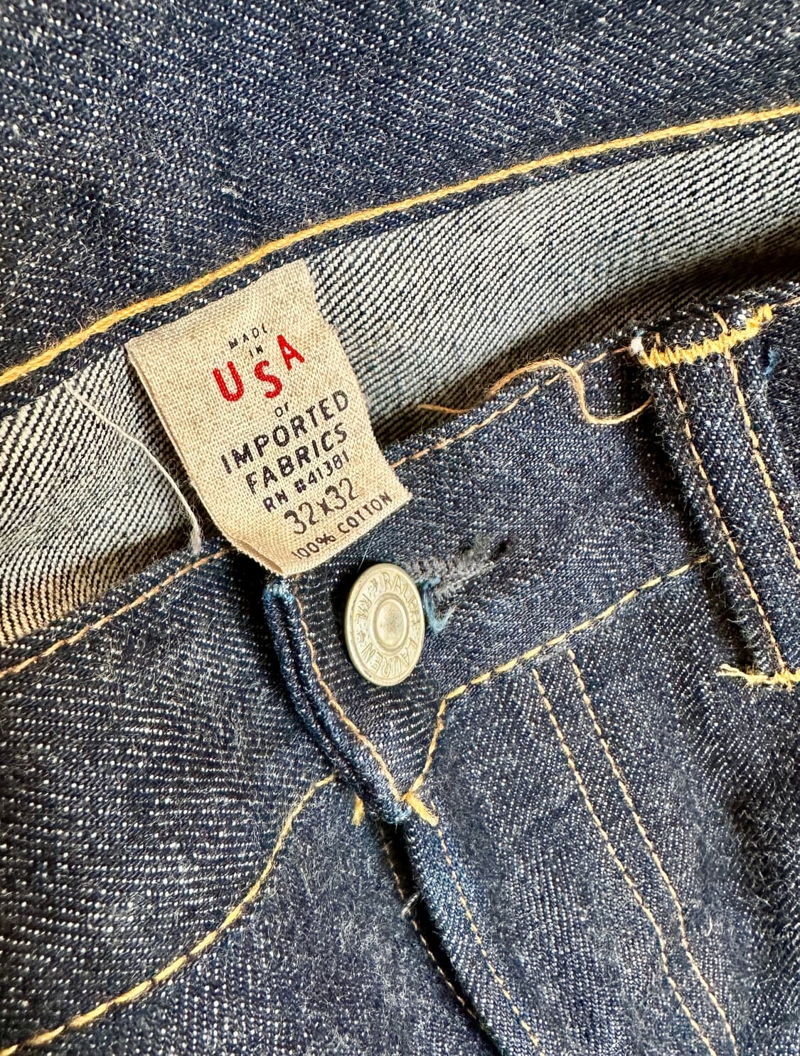 RRL 더블알엘 슬림핏 리지드 32-32 신품급 올드 모델 상품이미지3