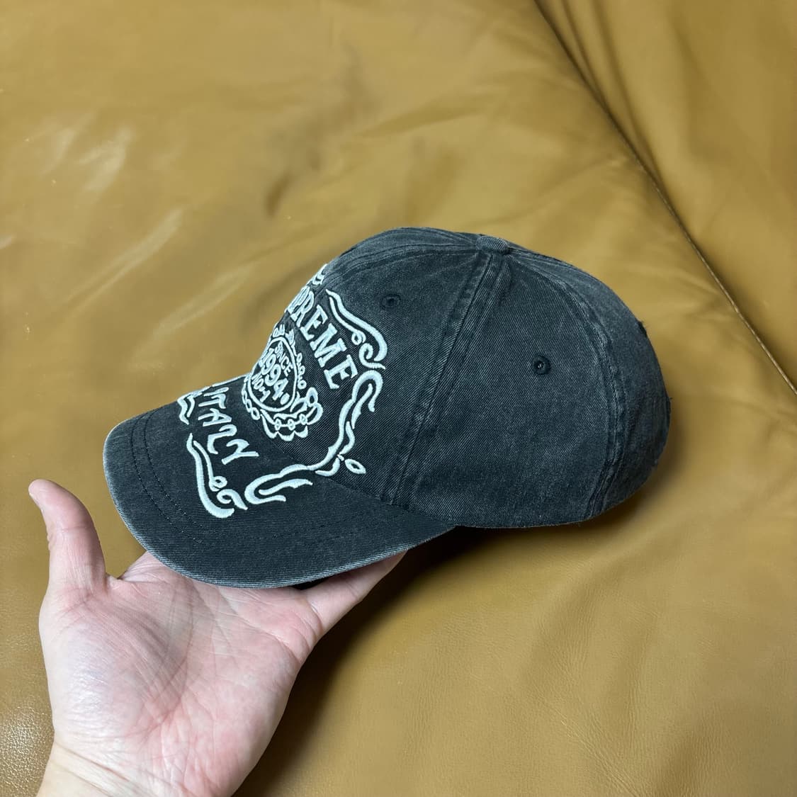 슈프림 6패널 볼캡 모자 잭다니엘 블랙 상품이미지4