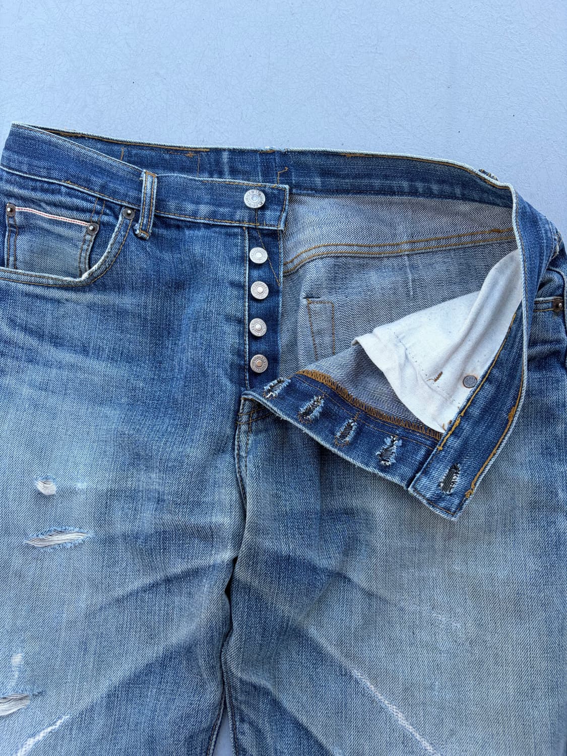 90's levis 501 “RED" USA MADE 상품이미지3