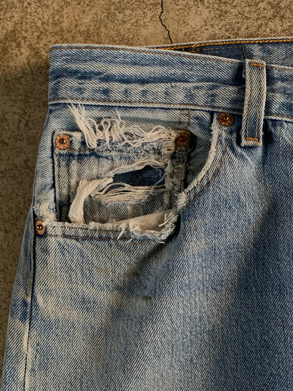 90s 리바이스 501 데님 팬츠 상품이미지4