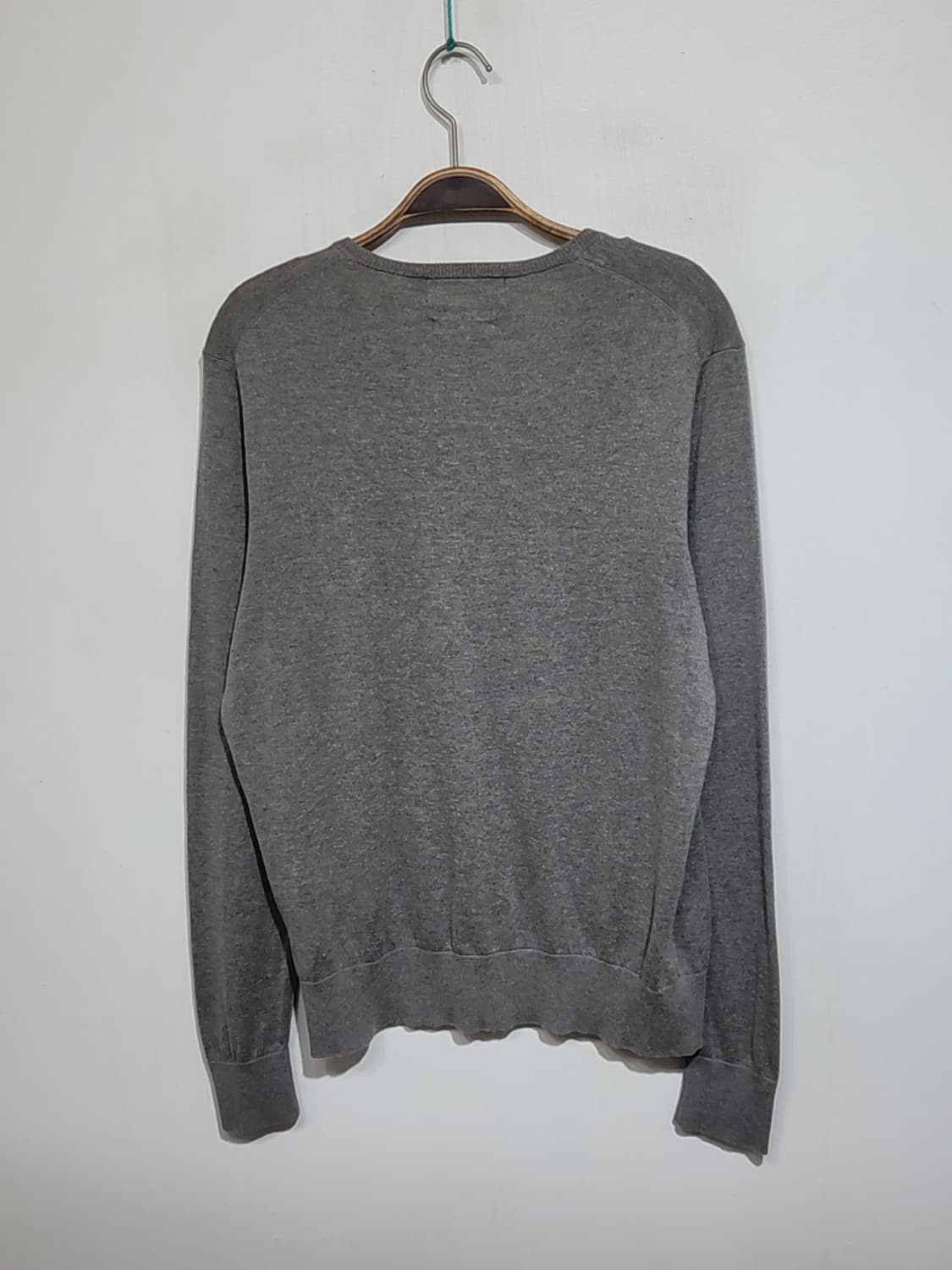 (M) 랄프로렌 폴로 니트 그레이 면 실크 캐시미어 스웨터  상품이미지6