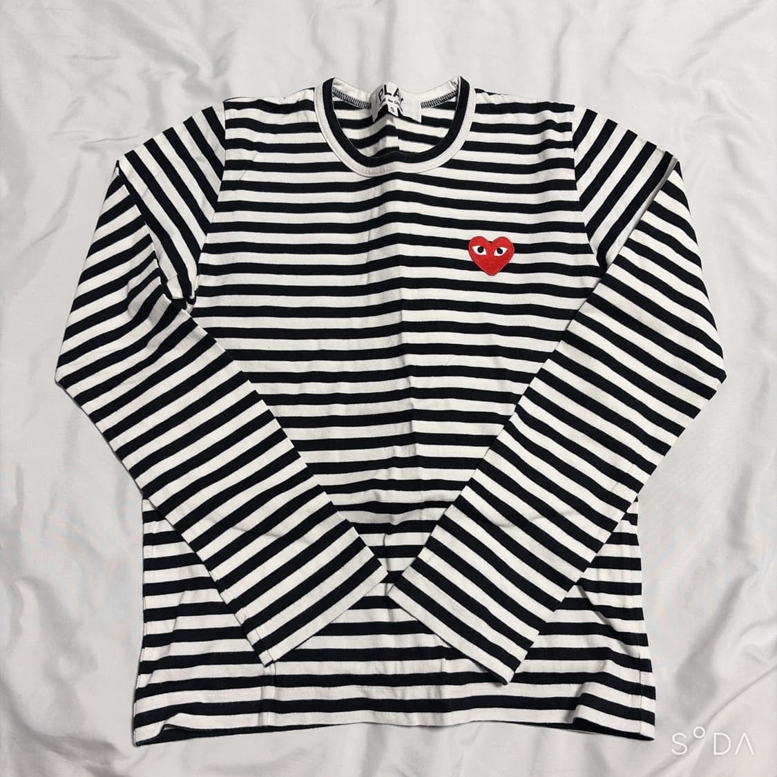 꼼데가르송 스트라이프 긴팔 티셔츠 S 상품이미지1