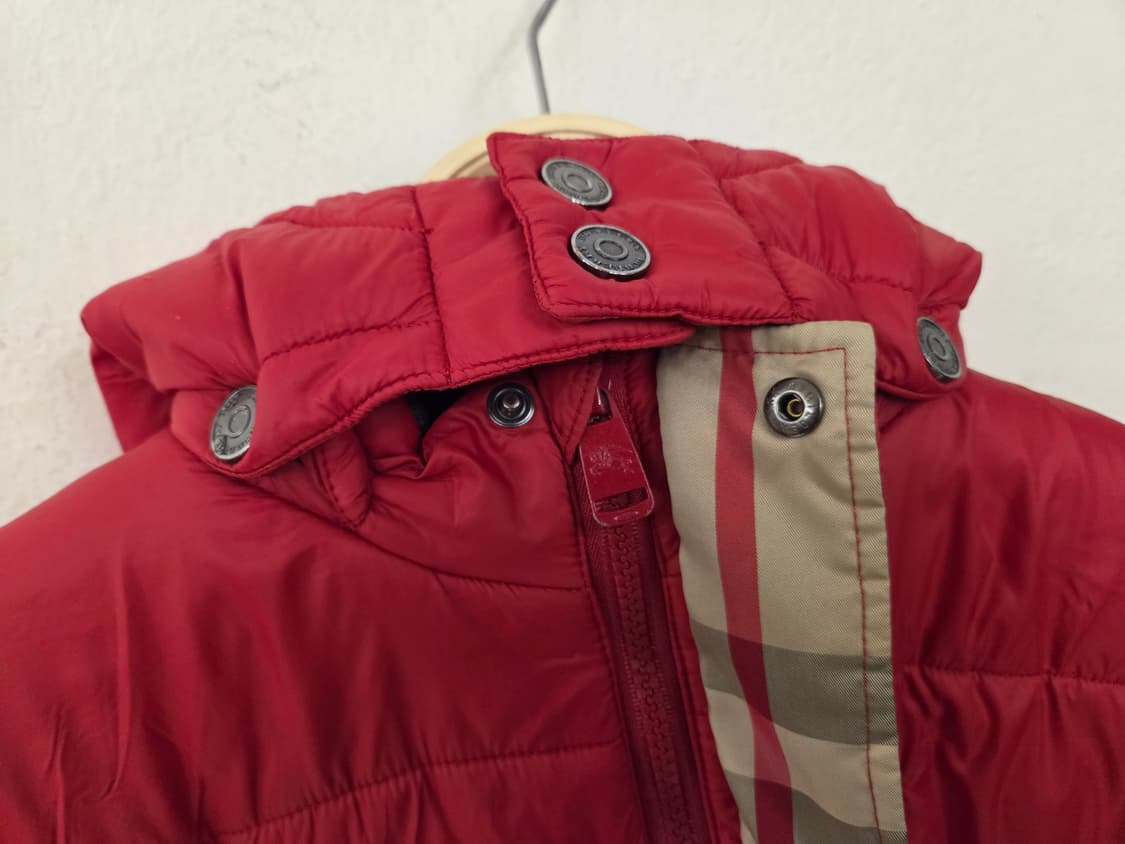 버버리 키즈 레드 패딩 점퍼 상품이미지5