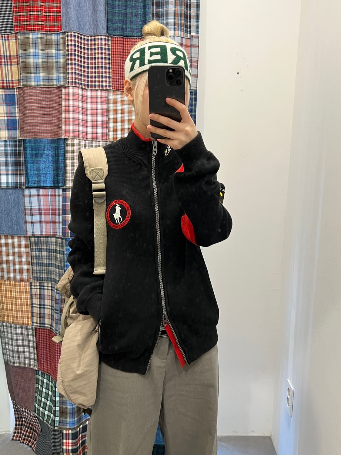 폴로 빅포니 레이싱 니트 집업 상품이미지1