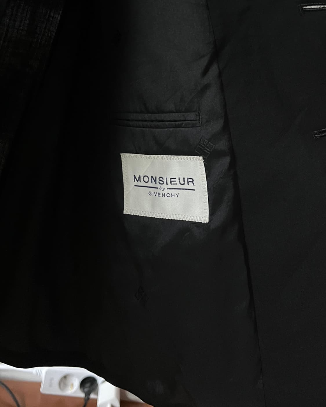 Old GIVENCHY Mohair & Wool Black Blazer 상품이미지7