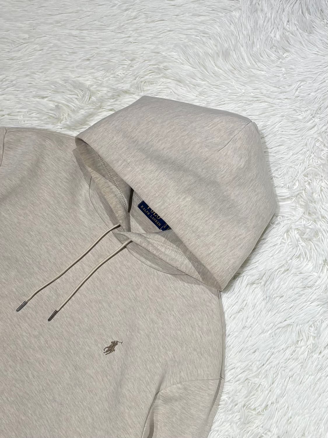 폴로랄프로렌 qr 브라운포니 오트밀 후드 상품이미지4