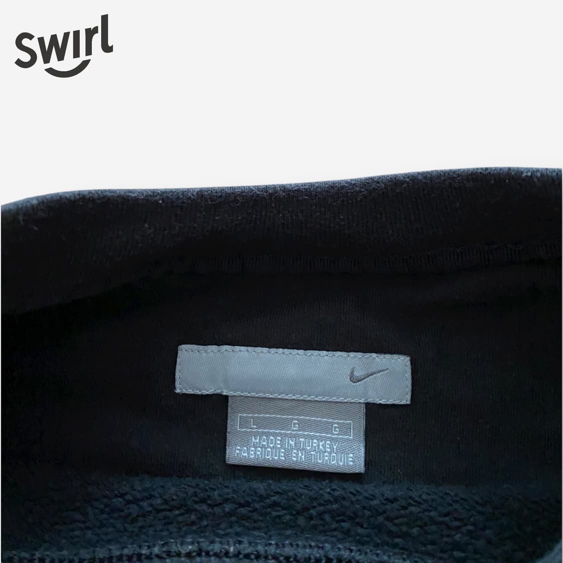 🌊00s Nike small-swoosh black sweatshirt 상품이미지5