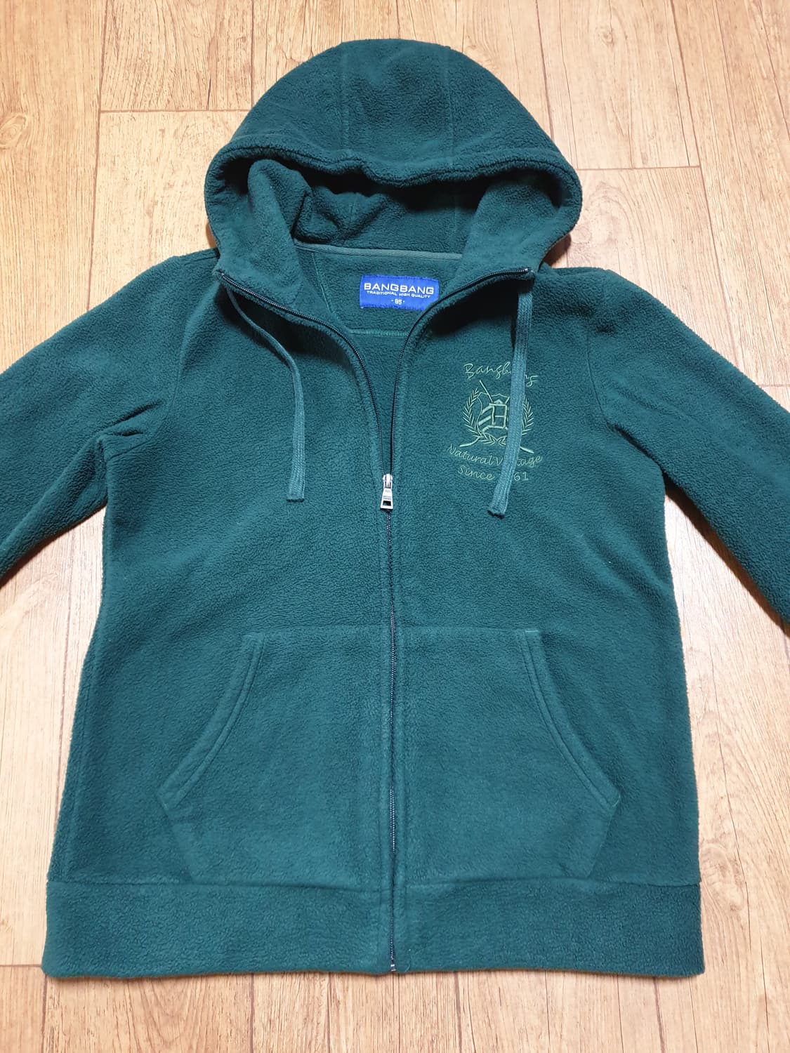 1201 뱅뱅 기모 후드집업 95 사이즈입니다 상품이미지1