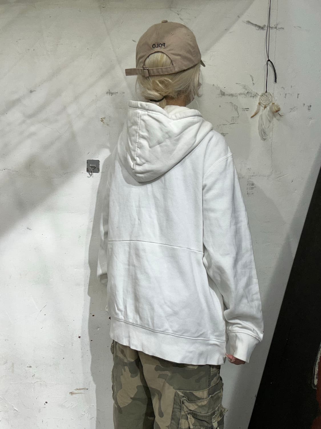 조던 화이트 빅 로고 시카고 오버핏 후드티 XXL 상품이미지3