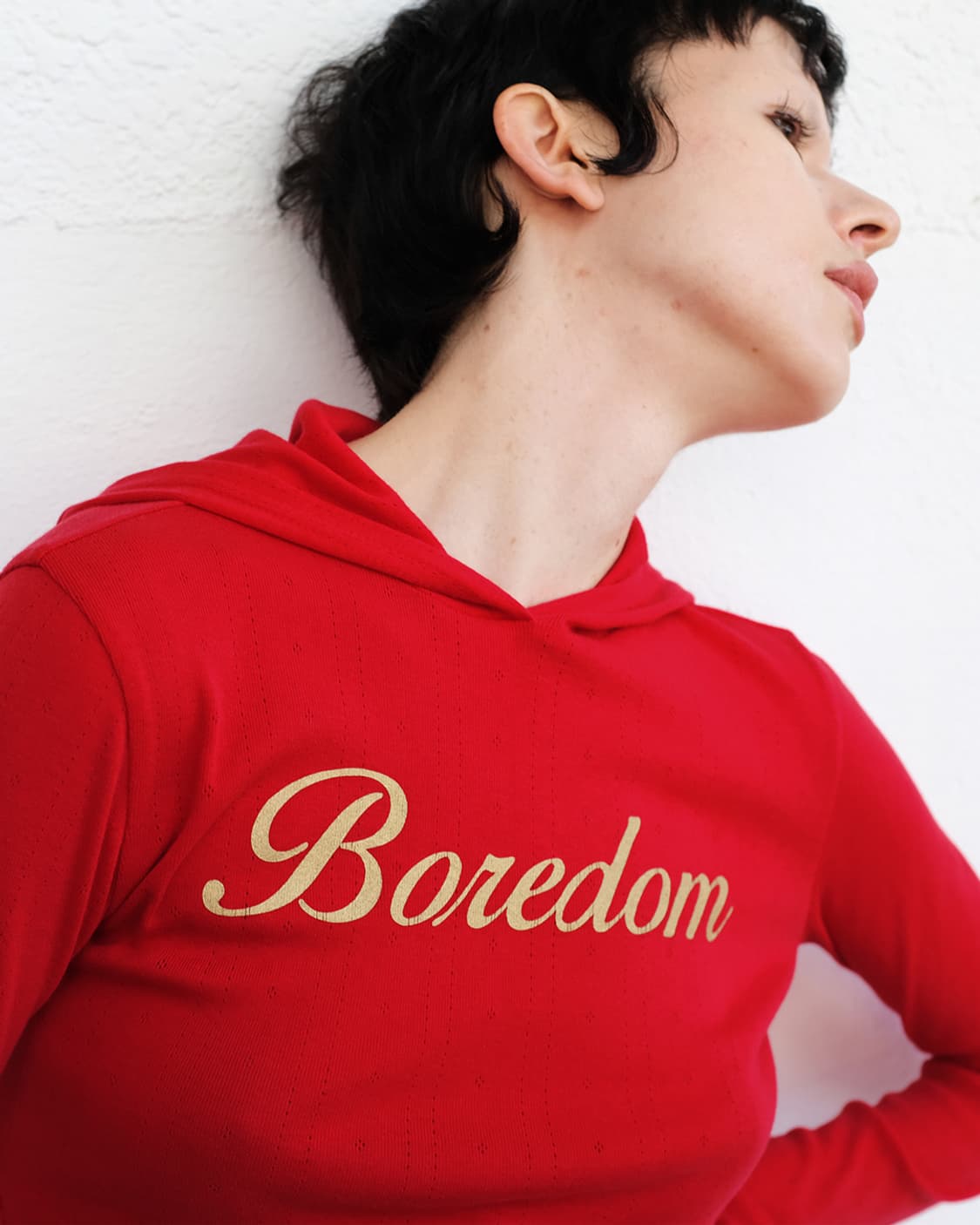 Justhaus FITTED HOODIE, RED 상품이미지3