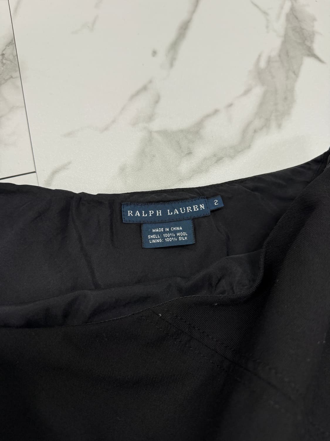 랄프로렌 블랙 울 스커트 상품이미지3