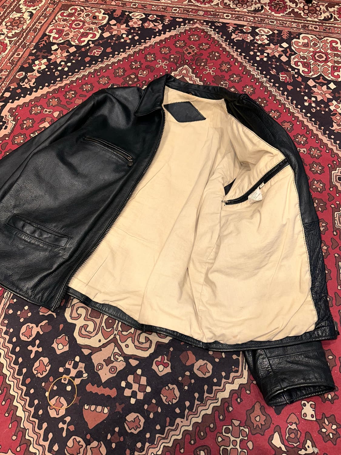 ( L ) 가죽자켓 봄버자켓 레더자켓 워크웨어 아메카지 스포츠가죽 상품이미지6